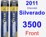 Front Wiper Blade Pack for 2011 Chevrolet Silverado 3500 - Assurance