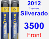 Front Wiper Blade Pack for 2012 Chevrolet Silverado 3500 - Assurance