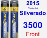 Front Wiper Blade Pack for 2015 Chevrolet Silverado 3500 - Assurance