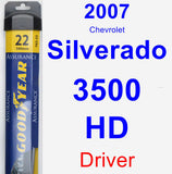 Driver Wiper Blade for 2007 Chevrolet Silverado 3500 HD - Assurance