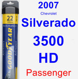 Passenger Wiper Blade for 2007 Chevrolet Silverado 3500 HD - Assurance