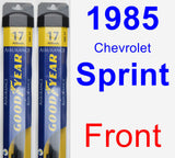 Front Wiper Blade Pack for 1985 Chevrolet Sprint - Assurance