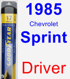 Driver Wiper Blade for 1985 Chevrolet Sprint - Assurance