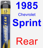 Rear Wiper Blade for 1985 Chevrolet Sprint - Assurance