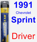 Driver Wiper Blade for 1991 Chevrolet Sprint - Assurance