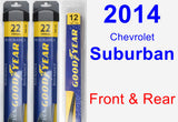 Front & Rear Wiper Blade Pack for 2014 Chevrolet Suburban - Assurance