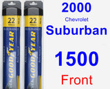 Front Wiper Blade Pack for 2000 Chevrolet Suburban 1500 - Assurance
