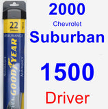 Driver Wiper Blade for 2000 Chevrolet Suburban 1500 - Assurance