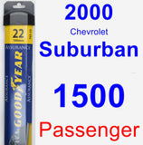 Passenger Wiper Blade for 2000 Chevrolet Suburban 1500 - Assurance