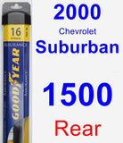 Rear Wiper Blade for 2000 Chevrolet Suburban 1500 - Assurance