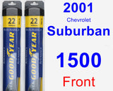 Front Wiper Blade Pack for 2001 Chevrolet Suburban 1500 - Assurance
