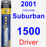 Driver Wiper Blade for 2001 Chevrolet Suburban 1500 - Assurance