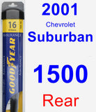 Rear Wiper Blade for 2001 Chevrolet Suburban 1500 - Assurance