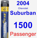 Passenger Wiper Blade for 2004 Chevrolet Suburban 1500 - Assurance