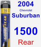Rear Wiper Blade for 2004 Chevrolet Suburban 1500 - Assurance
