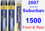 Front & Rear Wiper Blade Pack for 2007 Chevrolet Suburban 1500 - Assurance