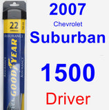 Driver Wiper Blade for 2007 Chevrolet Suburban 1500 - Assurance