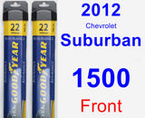 Front Wiper Blade Pack for 2012 Chevrolet Suburban 1500 - Assurance