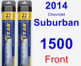 Front Wiper Blade Pack for 2014 Chevrolet Suburban 1500 - Assurance