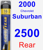 Rear Wiper Blade for 2000 Chevrolet Suburban 2500 - Assurance
