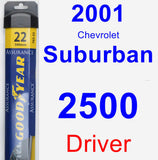 Driver Wiper Blade for 2001 Chevrolet Suburban 2500 - Assurance