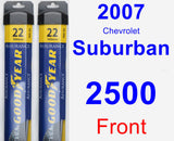 Front Wiper Blade Pack for 2007 Chevrolet Suburban 2500 - Assurance