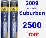 Front Wiper Blade Pack for 2009 Chevrolet Suburban 2500 - Assurance