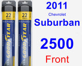 Front Wiper Blade Pack for 2011 Chevrolet Suburban 2500 - Assurance