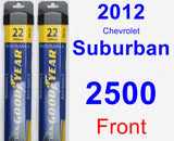 Front Wiper Blade Pack for 2012 Chevrolet Suburban 2500 - Assurance