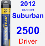Driver Wiper Blade for 2012 Chevrolet Suburban 2500 - Assurance