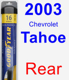 Rear Wiper Blade for 2003 Chevrolet Tahoe - Assurance