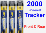 Front & Rear Wiper Blade Pack for 2000 Chevrolet Tracker - Assurance