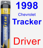 Driver Wiper Blade for 1998 Chevrolet Tracker - Assurance