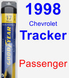 Passenger Wiper Blade for 1998 Chevrolet Tracker - Assurance