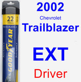 Driver Wiper Blade for 2002 Chevrolet Trailblazer EXT - Assurance