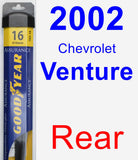 Rear Wiper Blade for 2002 Chevrolet Venture - Assurance