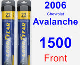 Front Wiper Blade Pack for 2006 Chevrolet Avalanche 1500 - Assurance