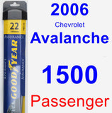 Passenger Wiper Blade for 2006 Chevrolet Avalanche 1500 - Assurance