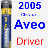 Driver Wiper Blade for 2005 Chevrolet Aveo - Assurance