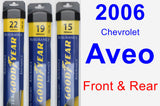 Front & Rear Wiper Blade Pack for 2006 Chevrolet Aveo - Assurance
