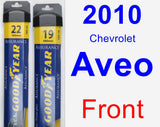 Front Wiper Blade Pack for 2010 Chevrolet Aveo - Assurance