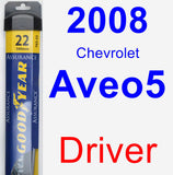 Driver Wiper Blade for 2008 Chevrolet Aveo5 - Assurance