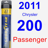 Passenger Wiper Blade for 2011 Chrysler 200 - Assurance