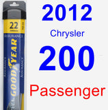 Passenger Wiper Blade for 2012 Chrysler 200 - Assurance