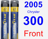 Front Wiper Blade Pack for 2005 Chrysler 300 - Assurance