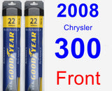 Front Wiper Blade Pack for 2008 Chrysler 300 - Assurance