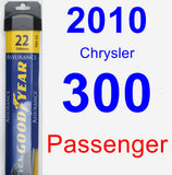 Passenger Wiper Blade for 2010 Chrysler 300 - Assurance
