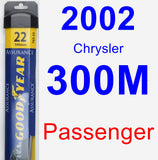Passenger Wiper Blade for 2002 Chrysler 300M - Assurance