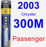 Passenger Wiper Blade for 2003 Chrysler 300M - Assurance