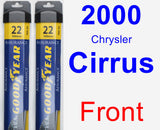 Front Wiper Blade Pack for 2000 Chrysler Cirrus - Assurance